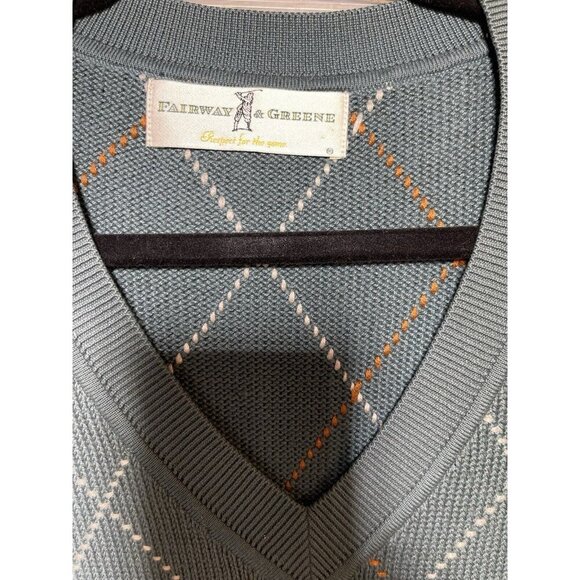 Vintage Fairway Outfitters Sweater Vest Men's Extra Large XL Green Golf Golfing - Picture 6 of 9